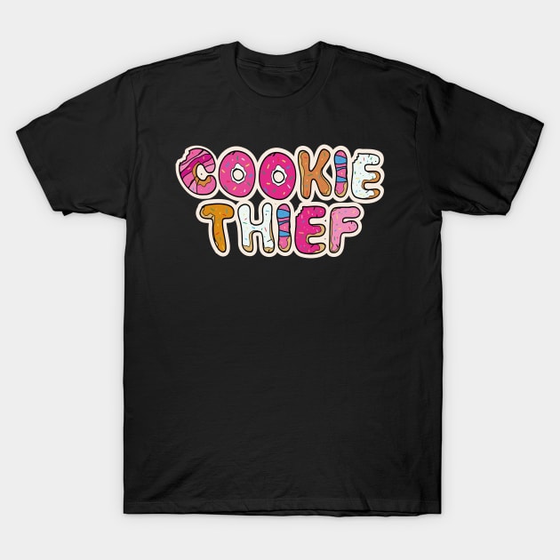 Cookie Thief Xmas christmas baking cookies gift T-Shirt by MrTeee